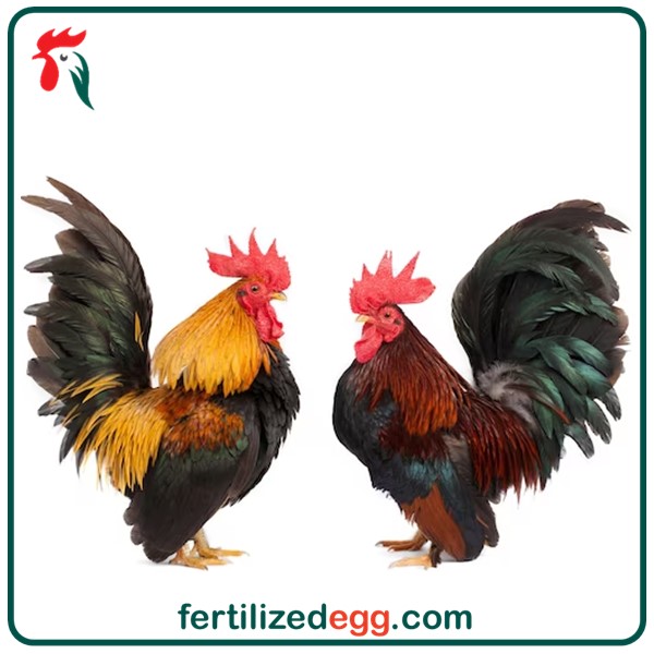 تخم نطفه دار مرغ و خروس نژاد جاپنیز زینتی 